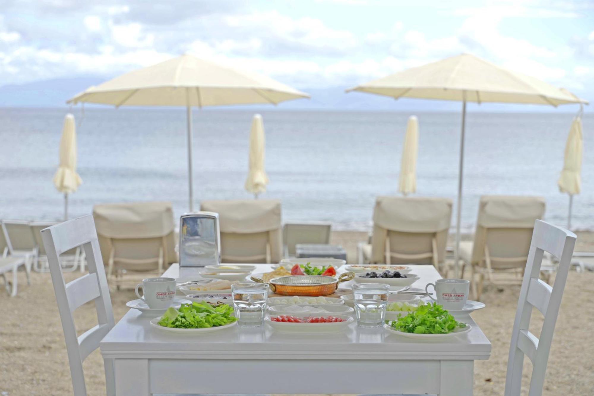Oemer Aybak Beach Hotel Bodrum Eksteriør bilde